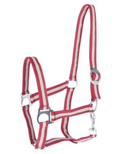 capastru pentru cai rosu/bej