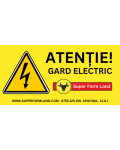 placuta avertizare gard electric