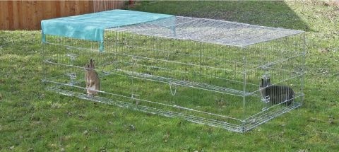Cuști și țarcuri de exterior pentru iepuri