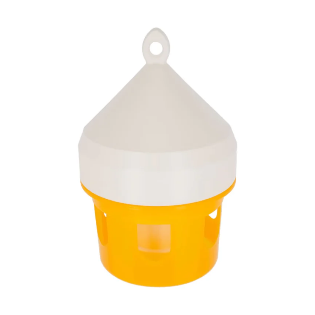 Hrănitoare pentru porumbei din plastic, capacitate 5 litri cu cârlig